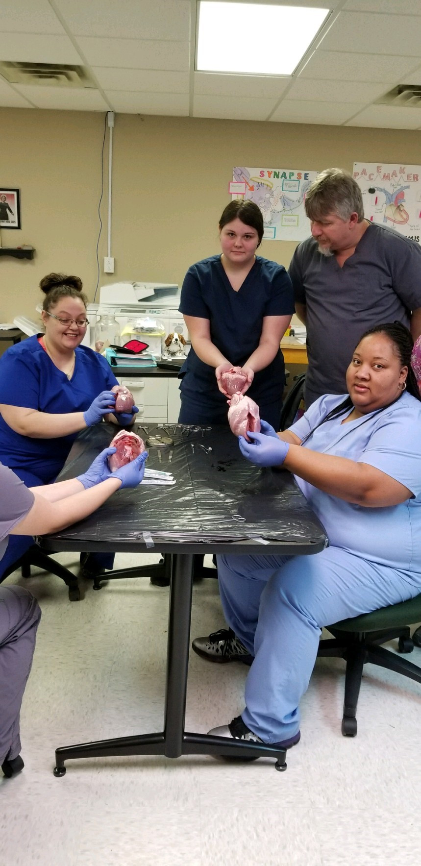 PCT MA Program Gets Hands on Experiences Through Pig Hearts TCAT 